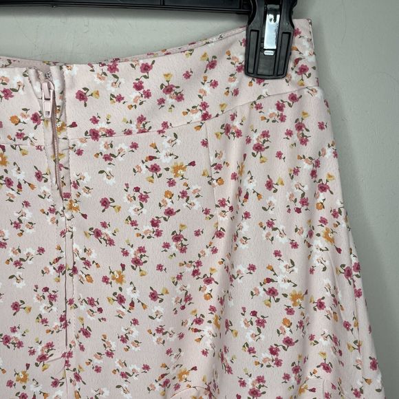 FRANCESCAS Skirt Womens Small S Mi Ami Pink Floral A-Line Mini - Picture 4 of 7